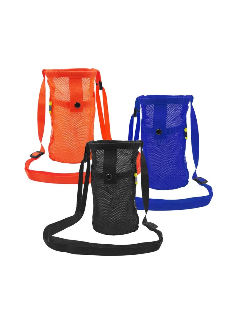 SOLARAE 3-Pack Portable Water Bottle Holder with Adjustable Shoulder Strap - Ideal Carrier Bags for Sports, Hiking, Camping, Outdoor Activities, Walking, and Running. - Image 1