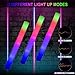 LifBetter 45 Pcs Glow Sticks Bulk LED Foam Sticks in The Dark with 3 Modes Flashing Led Foam Multicolor Batons Light up Party Favors for Birthdays Weddings Concerts Festivals - Image 3