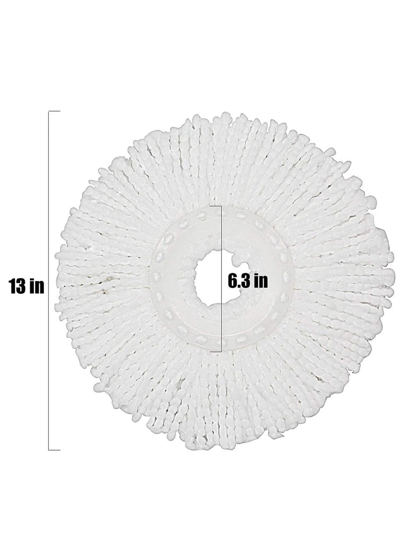 5 Pack Mop Replacement Heads, Compatible with Spin Mop, Microfiber Spin Mop Refills, Easy Cleaning Mop Head Replacement - Image 2