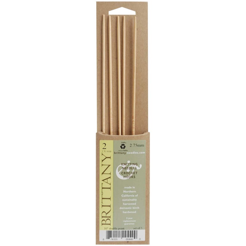 Brittany Double Point Knitting Needles 10" 5/Pkg-Size 10/6mm, DP10-10, by Brittany, One (1) - Image 3