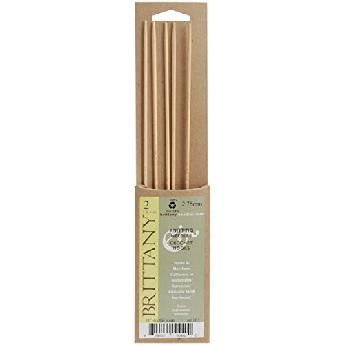 Brittany Double Point Knitting Needles 10" 5/Pkg-Size 10/6mm, DP10-10, by Brittany, One (1) - Image 1