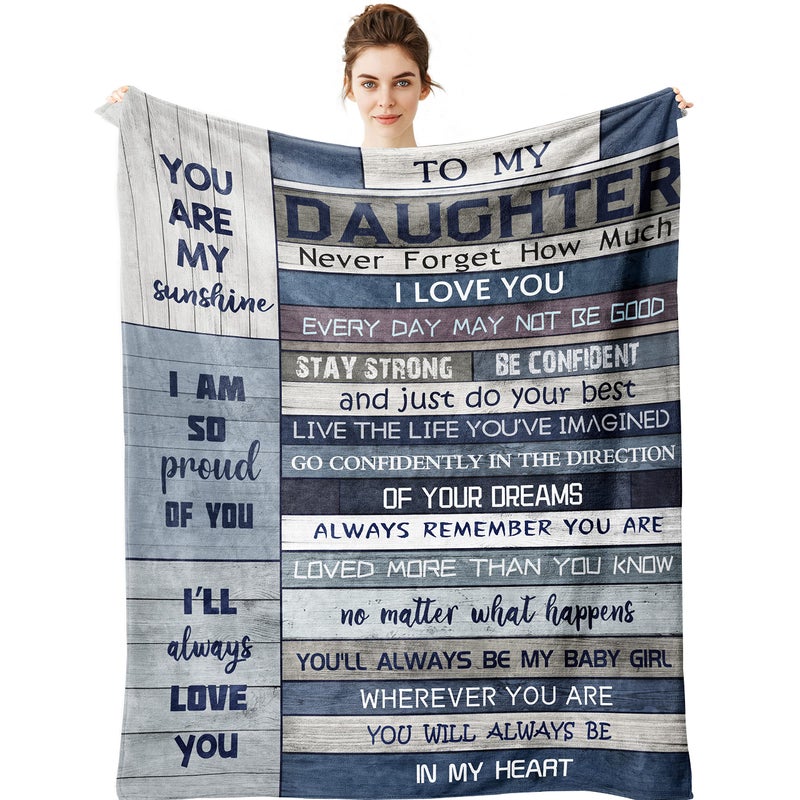 Yamco Daughter Gifts Birthday Gift for Daughter from Mom Dad Mothers Day Birthday Presents for Daughters to My Daughters Blankets 80x 60 Graduation Gift Ideas for Her from Mother 2025