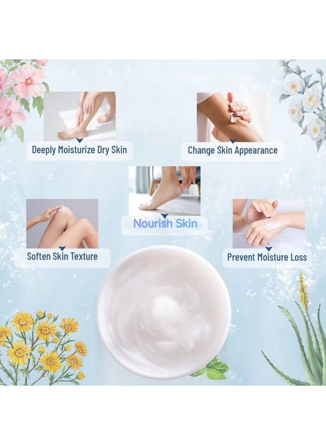 OUKEYA Urea Cream 42% plus Salicylic Acid 2%, Urea Foot Hand Cream for Dry Cracked Feet, Heels, Elbows, Salicylic Acid Cream for Deep Moisturizing,Removes Corns Calluses Dead Skin and Softens Toenails - Image 3