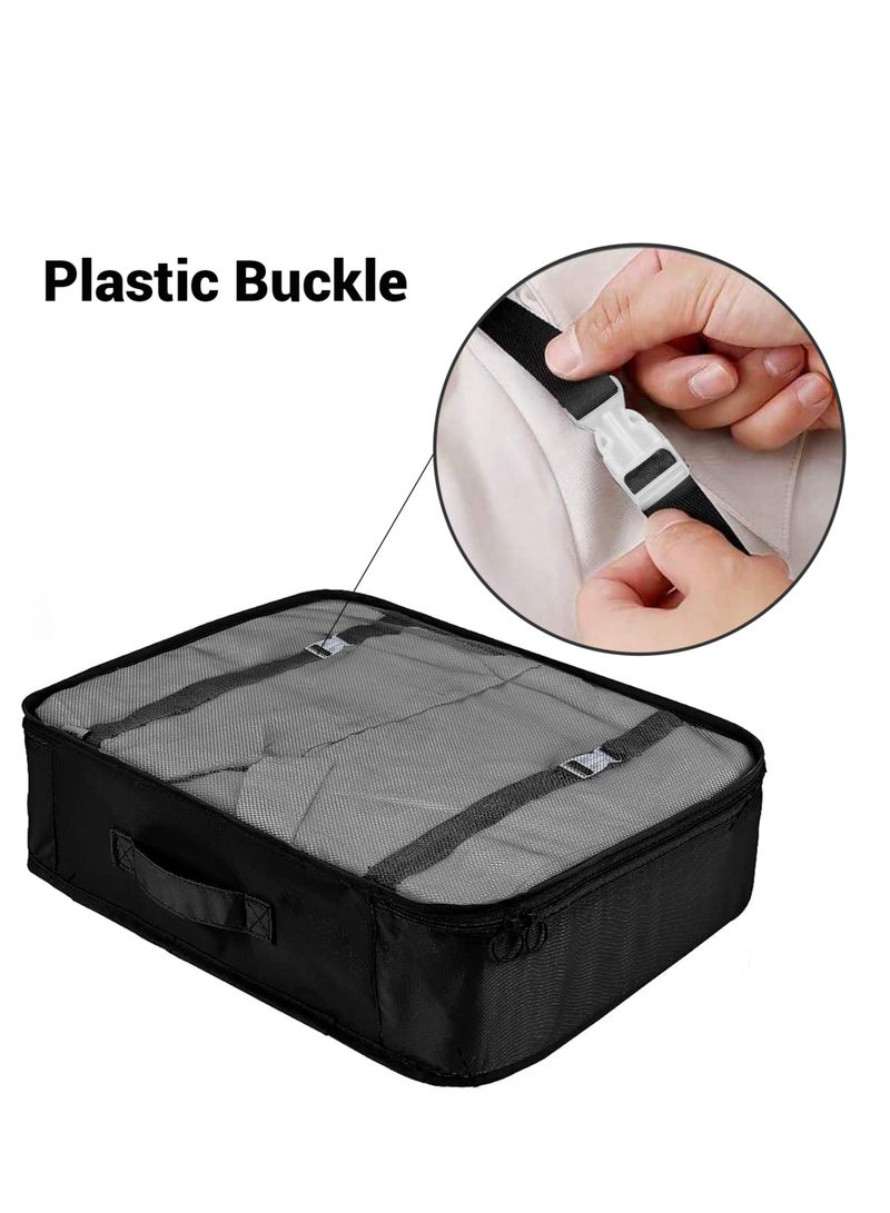 10 Set Packing Cubes for Suitcases, Travel Luggage Organizer, Travel Packing Kit with Clothes Storage Bag & Shoes Bag & Toiletry Bag & Underwear Bag-Black  - Image 5