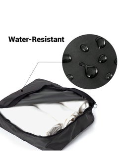 spa luxetique 10 Set Packing Cubes for Suitcases, Travel Luggage Organizer, Travel Packing Kit with Clothes Storage Bag & Shoes Bag & Toiletry Bag & Underwear Bag-Black  - Image 4