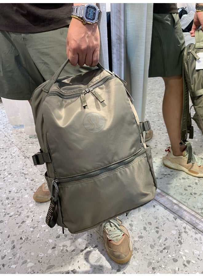 لولوليمون حقيبة ظهر لولو ليمون مزدوجة الكتف، رياضية، للمدرسة، ملابس غير رسمية، للمشي، سعة كبيرة 22 لتر - Image 2