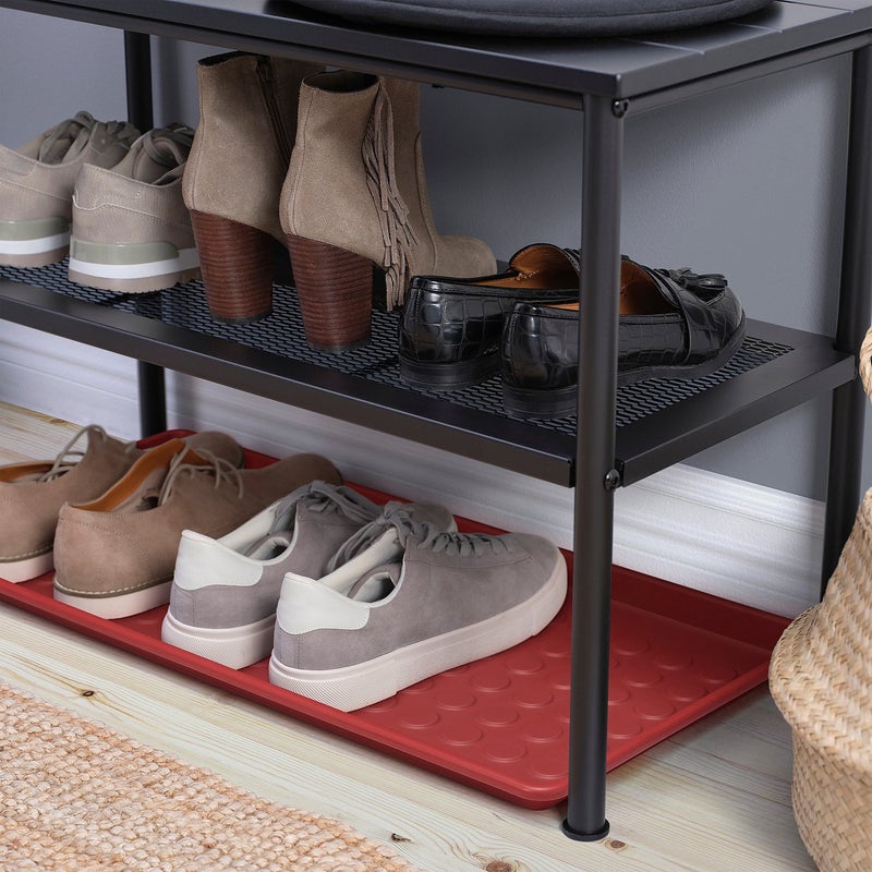 Baitique Indoor/Outdoor Shoe Mat, Red, 71x35 cm - Image 4
