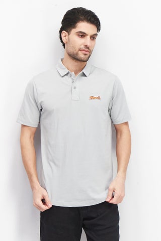 Men Regular Fit Brand Logo Short Sleeves Polo Shirt, Grey - pzsku/Z20EEF52405F540388D12Z/45/1746228526/3f83b8e4-3947-4e07-9913-d7cc4fd7d366