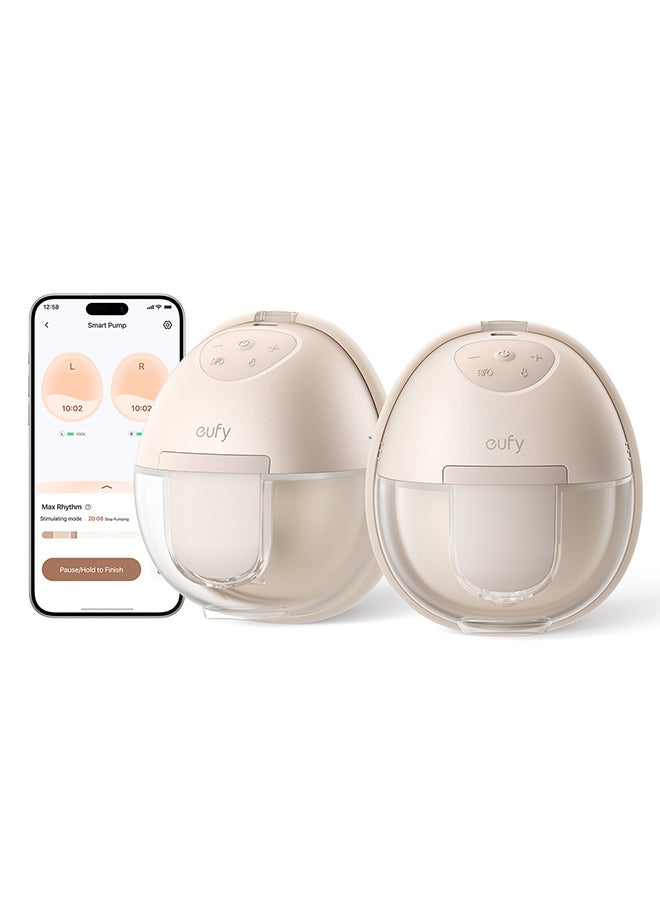 eufy Security Wearable Breast Pump S1 Electric Hands-Free Breast Pump with Heating Technology, App-Controlled Smart Rhythm, Hospital-Grade Suction, Portable Design, Leak-Proof and Ultra-Quiet - Image 1