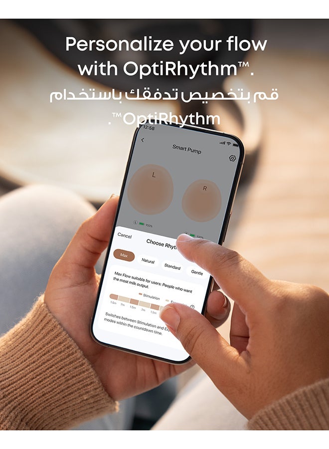 eufy Security Wearable Breast Pump S1 Electric Hands-Free Breast Pump with Heating Technology, App-Controlled Smart Rhythm, Hospital-Grade Suction, Portable Design, Leak-Proof and Ultra-Quiet - Image 3