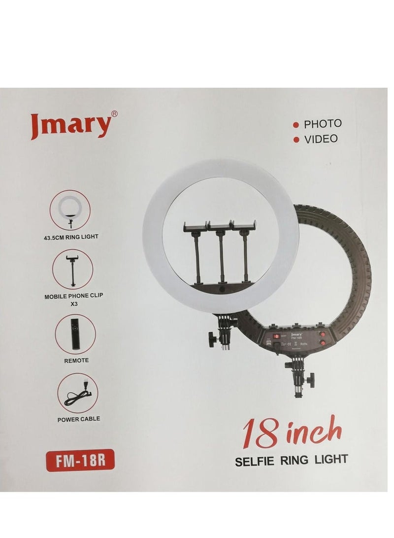 Jmary جيماري FM-18R ضوء حلقة 18 بوصة - Image 1