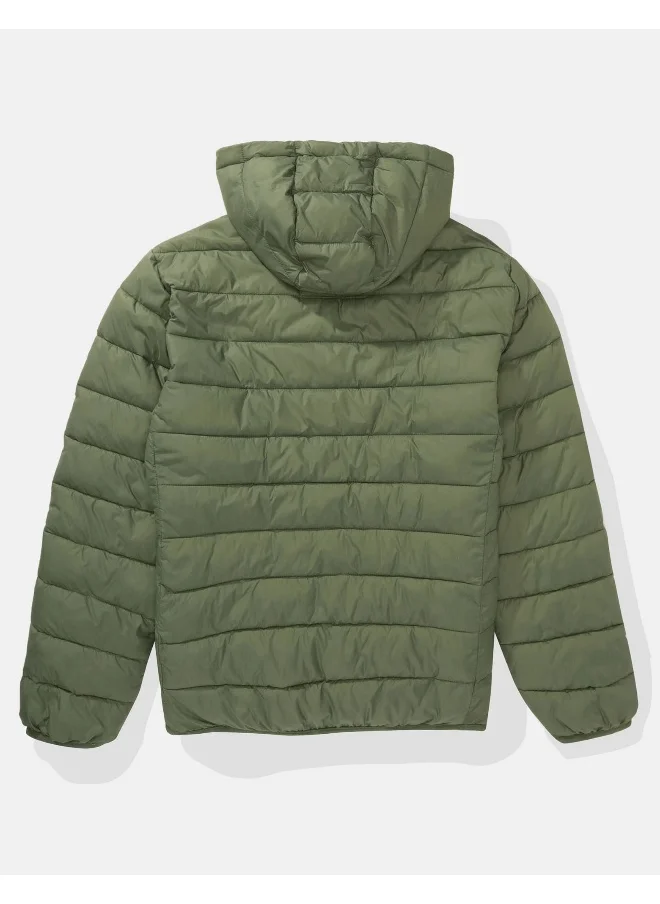 American Eagle Zip Through Puffer Jacket