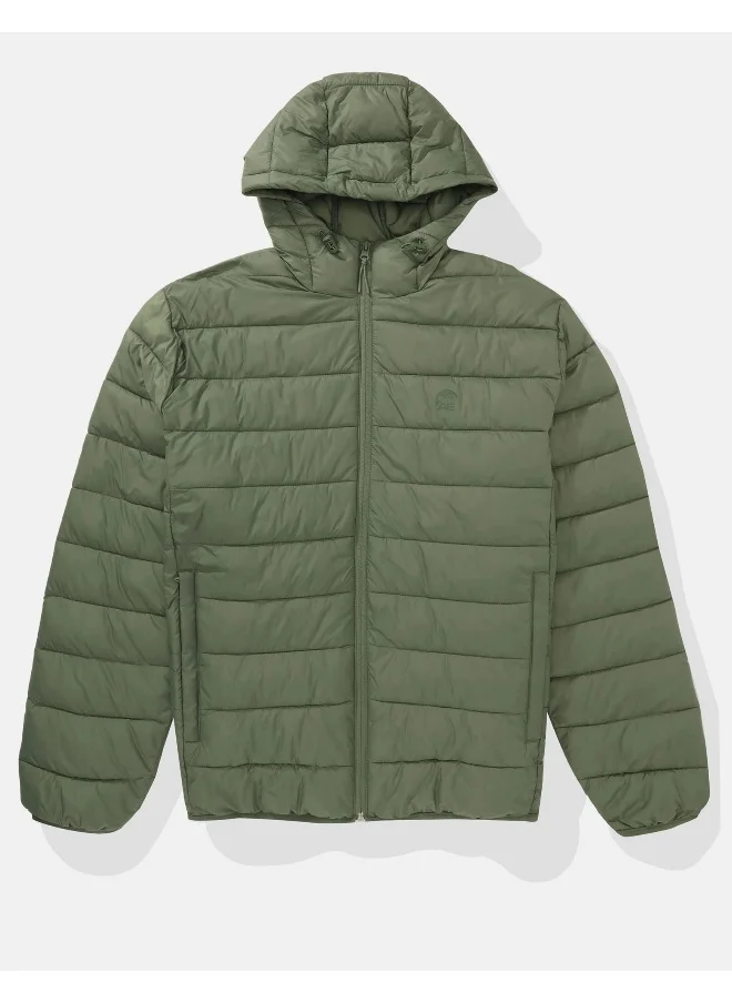 American Eagle Zip Through Puffer Jacket