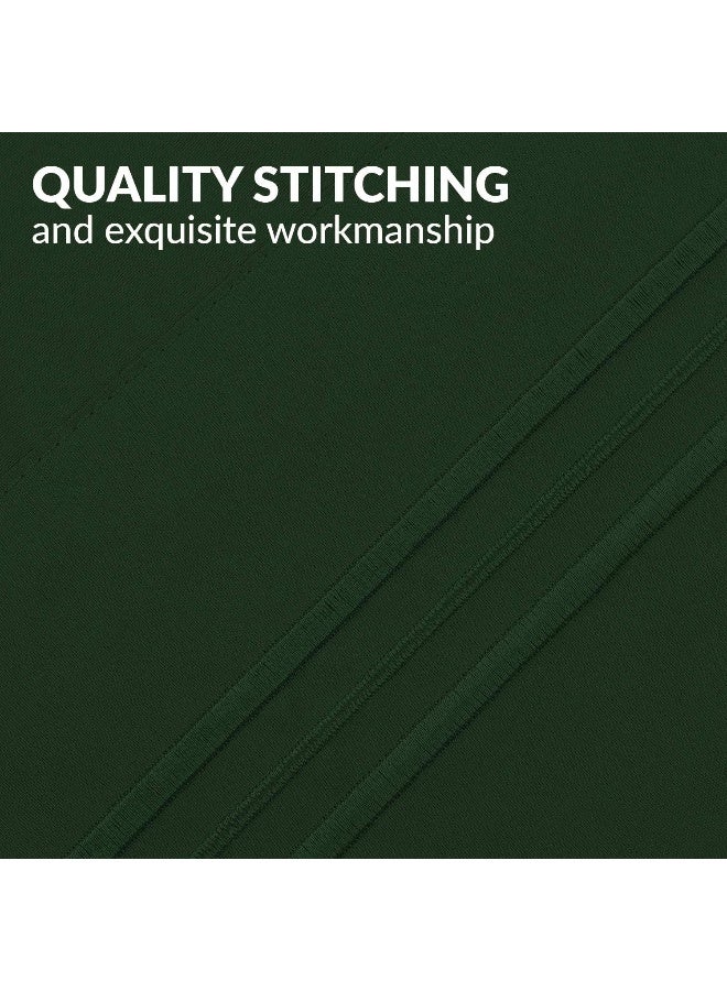 Mellanni Pillow Cases - Luxury, Extra Soft, Cooling Pillow Covers - 2 PC Iconic Collection Pillowcases - Envelope Closure (King 20" x 40", Emerald Green) - Image 2