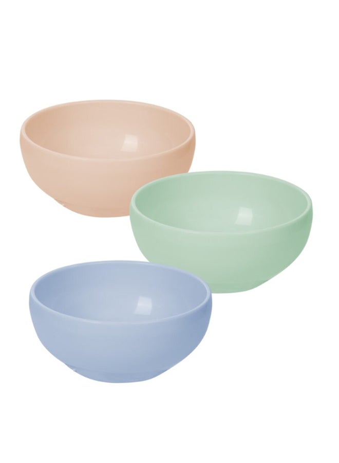 Inochi Amori Small Feeding Bowl 415ml | Dinnerware Bowls Round for Toddlers and Kids | Reusable Odorless BPA Free | Dishwasher & Microwave Safe | Easy to Hold | Made in Vietnam | Weaning Utensils | Set of 3 pcs - Image 1