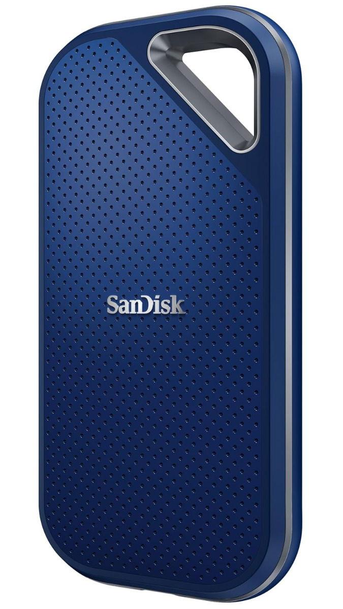 sandisk 1TB Extreme Pro Portable SSD, Royal Blue, Up to 2000MB/s Read & Write, IP65, 3 Meter Drop Protection, HW Encryption, SDSSDE81-1T00-RR25 1 TB