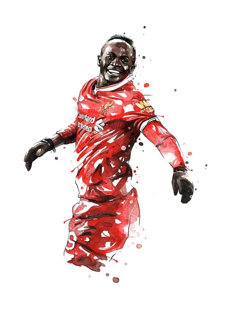 Nariele New football Star Frameless Home Decoration Wall Painting Poster