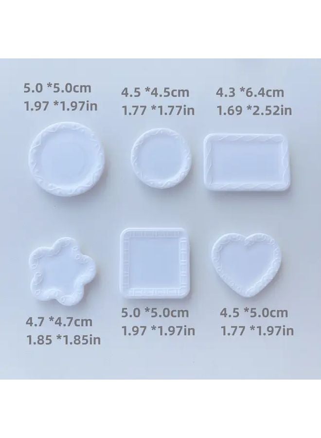 5pcs Mini Coaster Models DIY Accessories Kitchen Dollhouse Ornaments Photo Props - Image 4