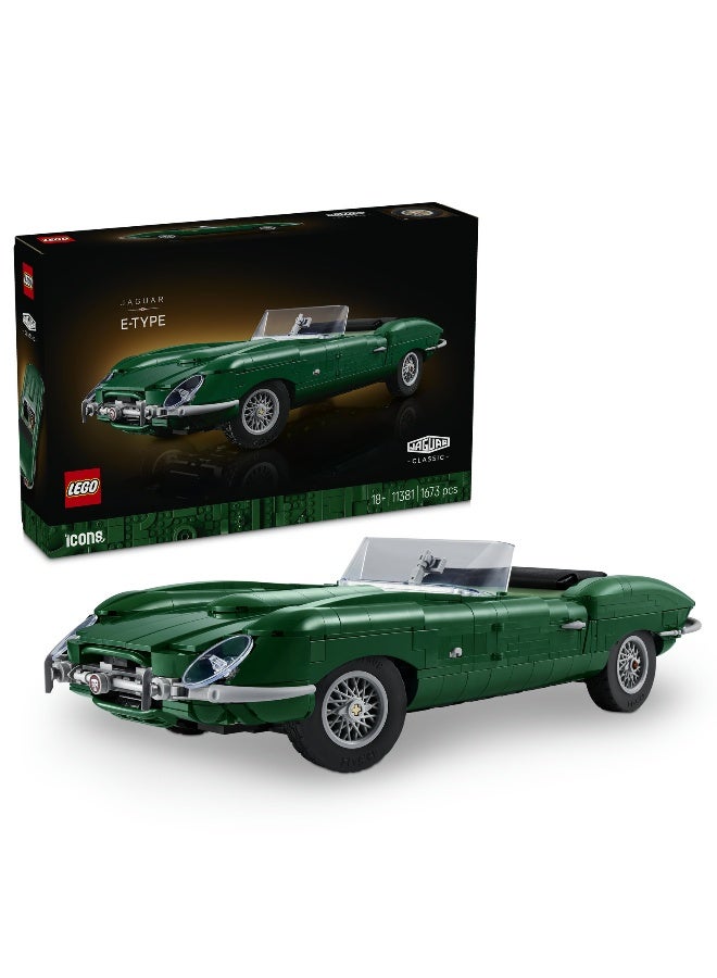 LEGO Icons Jaguar E-Type 11381 Building Set (1673 Pieces) - Image 1