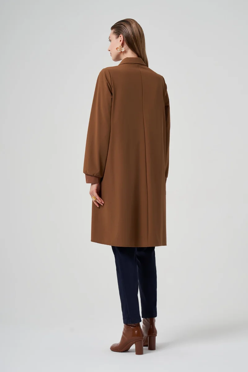 MissWhence  Long Tunic with Eyelet Detail - Black for Women | Best Price UAE