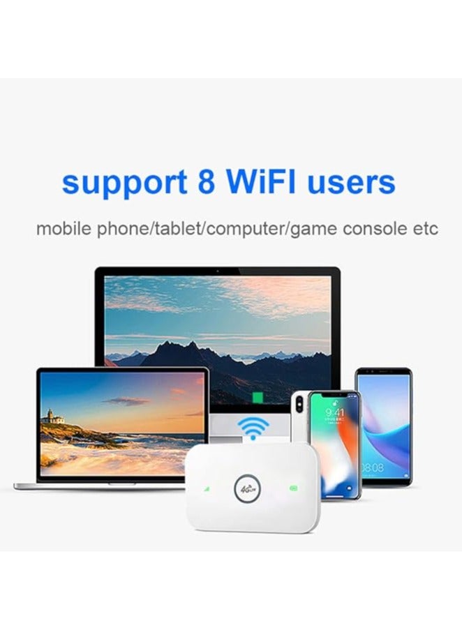 General 4G Router Wireless Wifi White WIFI Router ABS WIFI Router Modem SIM Card Router Mifi Pocket Hotspot 8 Wifi User Portable Wifi Router  - Image 3