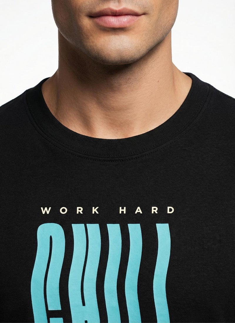 Nobero Regular Fit Printed T-shirt for Men - Image 4