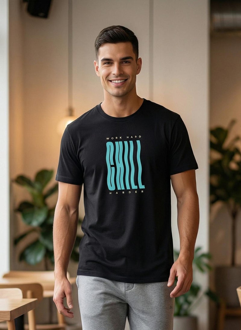 Nobero Regular Fit Printed T-shirt for Men - Image 3