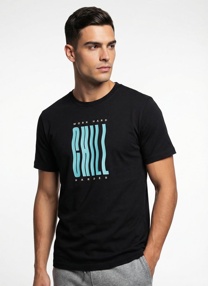 Nobero Regular Fit Printed T-shirt for Men - Image 1