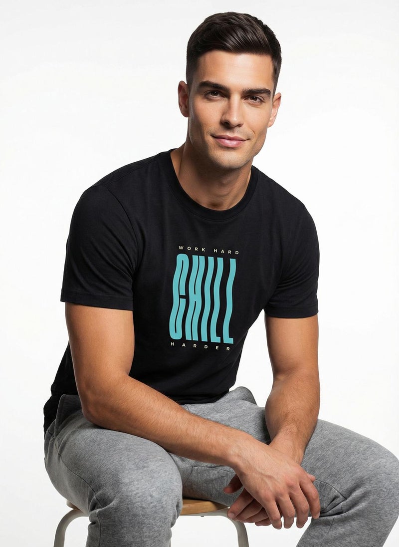 Nobero Regular Fit Printed T-shirt for Men - Image 2
