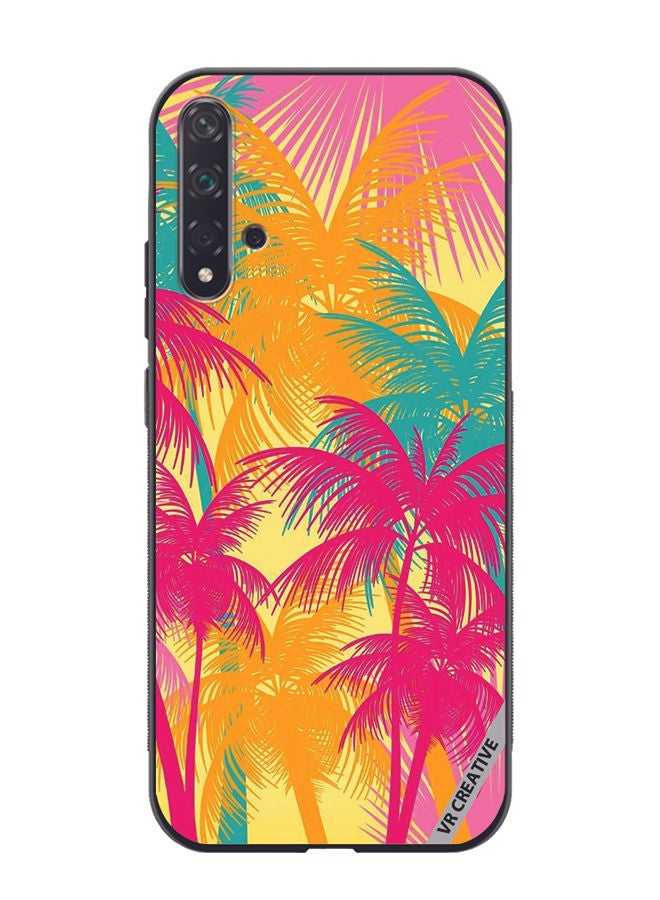 VR CREATIVE Protective Case Cover For Huawei Nova 5T Colorful Tree Design Multicolour - Image 1