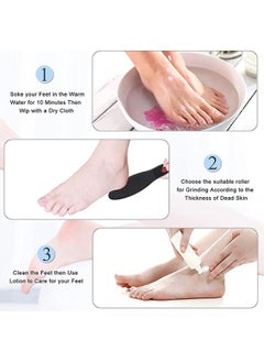 Arabest Electric Callus Remover for Feet, Rechargeable Pedicure Tools Foot Care Feet File, 13 in 1 Callous Remover Kit for Remove Cracked Heels and Dead Skin, with 3 Roller Heads 2 Speed, Battery Display  - Image 5