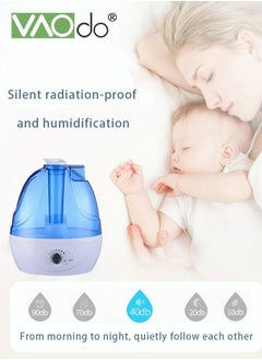 Cool Mist Humidifier 2.5L Adjustable 360 Rotation Nozzle Auto-shut Off Humidifiers Water Tank Quiet Ultrasonic Humidifiers For Bedroom Large Room For Babies Nursery Whole House - pzsku/Z20EF6C745602DB9DA456Z/45/_/1678274043/03bea507-e085-4050-8a84-144495ef8ebd