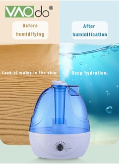 Cool Mist Humidifier 2.5L Adjustable 360 Rotation Nozzle Auto-shut Off Humidifiers Water Tank Quiet Ultrasonic Humidifiers For Bedroom Large Room For Babies Nursery Whole House - pzsku/Z20EF6C745602DB9DA456Z/45/_/1678274046/c69383b0-753a-4f39-baf4-085cf4af82c0