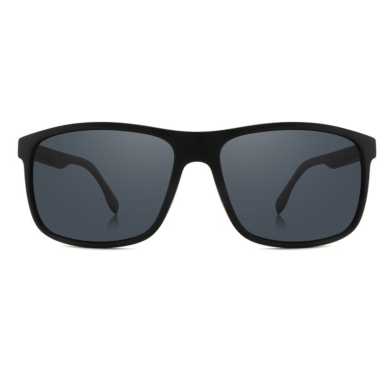 بوكيلار نظارات شمسية رجالية من PUKCLAR بقوالب TR90 و عدسات TAC مع حواف معدنية مغطاة بالطين، خفيفة الوزن، واقية من الأشعة فوق البنفسجية UV400، تشمل بطاقة اختبار الاستقطاب، قطعة قماش تنظيف، حافظة تخزين، ودليل المستخدم - Image 2