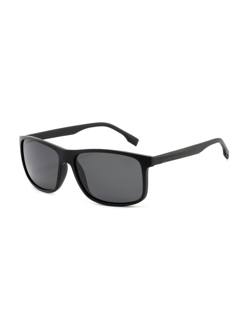 بوكيلار نظارات شمسية رجالية من PUKCLAR بقوالب TR90 و عدسات TAC مع حواف معدنية مغطاة بالطين، خفيفة الوزن، واقية من الأشعة فوق البنفسجية UV400، تشمل بطاقة اختبار الاستقطاب، قطعة قماش تنظيف، حافظة تخزين، ودليل المستخدم - Image 1