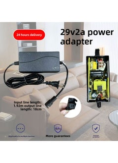 Applicable To The Family Chivas First Class Electric Massage Sofa 29V1.8A2A Power Cord Adapter Charger-Color:Two-wire 29V2A (Universal 29V1.8A/1.6A/1.5A), Bus Length 2.1 Meters