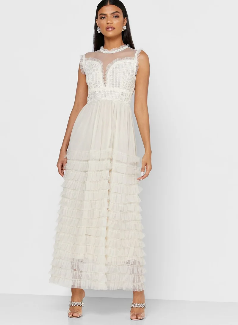 Ella Limited Edition Tiered Mesh Dress