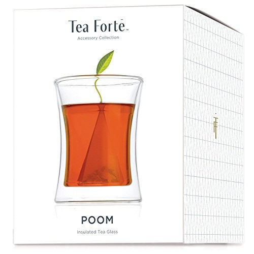 Tea Forte Poom Double Wall Glass 10 ounce Tea Cup for Hot or Iced Tea - Image 2