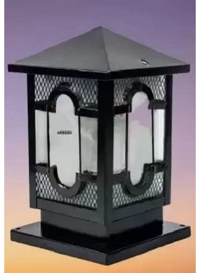 WHITERAY Black Metal Gate Light Taj Antique/Waterproof Outdoor Light for Home and Garden (Pack of 2) - Image 3