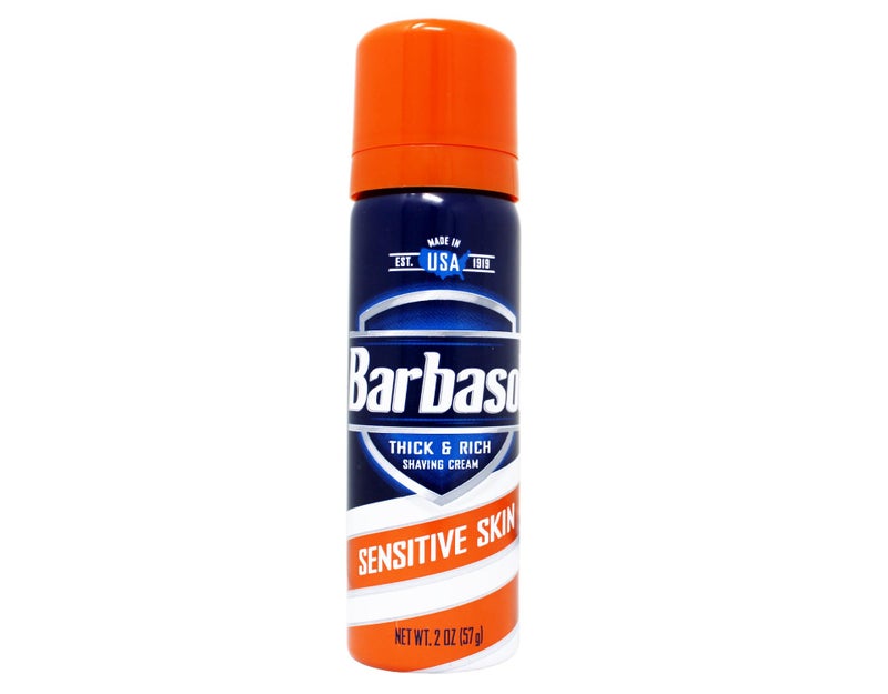 Barbasol Shave Cream Sensitive Skin Travel size 2 oz (Pack of 36) - Image 1