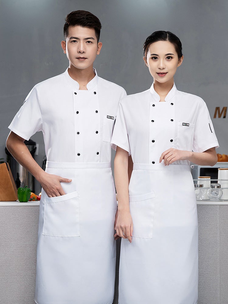 Quality Chef Clothes Short Sleeve Summer Back Breathable Mesh Chef Work Clothes Long Sleeve Men'S Kitchen Catering Tooling Clothes - Image 2