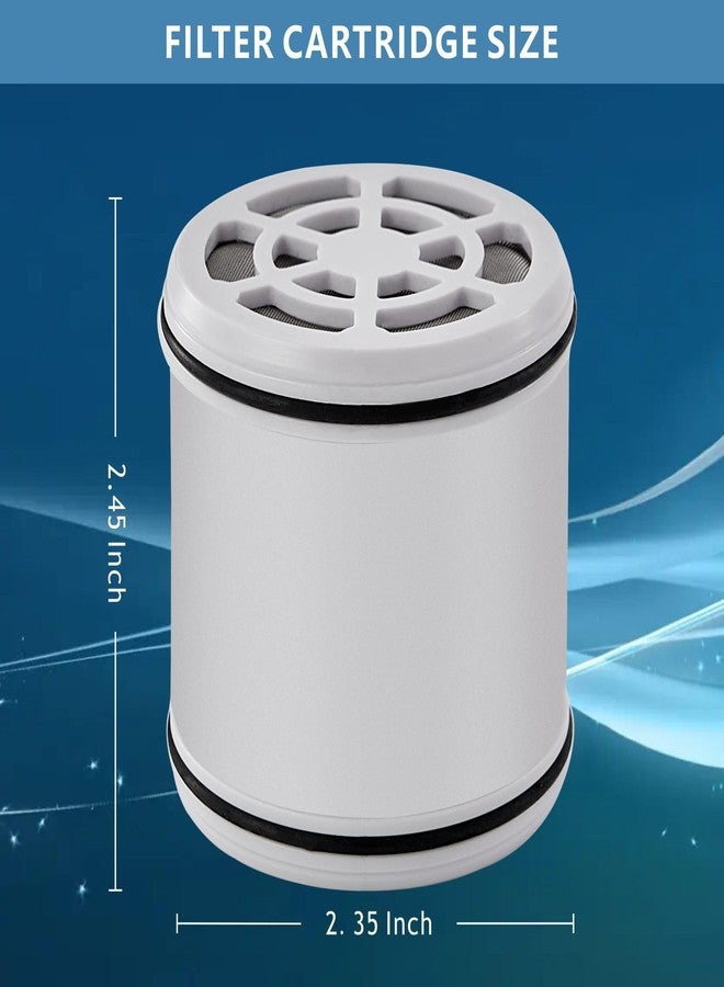 Voolan 2 Pack Replacement Shower Filter Cartridge - 20 Stage Hard Water Shower Filter For Remove Chlorine And Heavy Metals, Water Softening - Reduces Dry Itchy Skin - Image 5