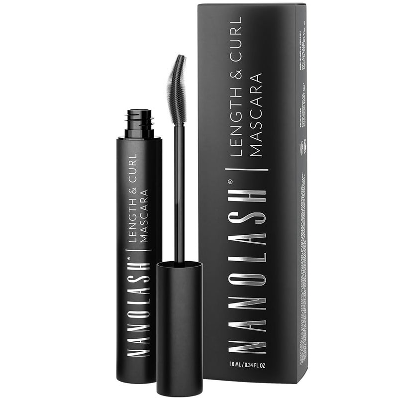 Nanolash LengthCurl Mascara 10 ml lengthening and curling mascara the effect of perfectly long and perfectly curled eyelashes black mascara