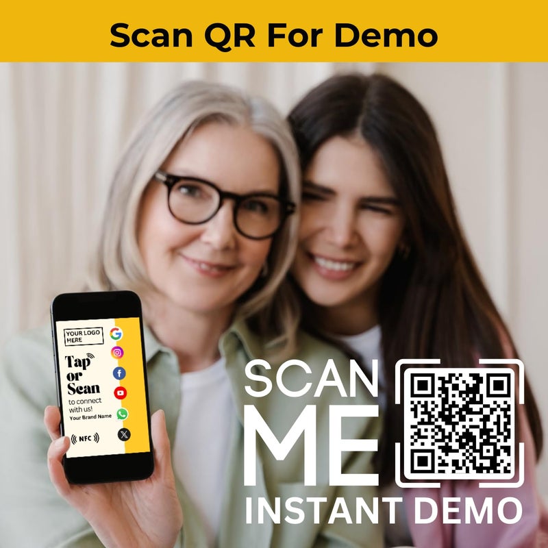 Tinydabba Review card | NFC & QR Enabled | Review | Social Media | Unlimited Links | Boost Business Reviews - Image 2