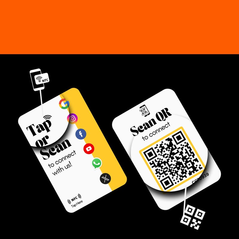 Tinydabba Review card | NFC & QR Enabled | Review | Social Media | Unlimited Links | Boost Business Reviews - Image 4