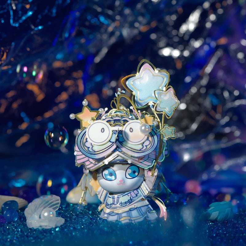 MU 3D Puzzles The Mermaid Kitty Cat Beauty Kitten Metal Figures Model, Metal Models Kits Miniature Building for Adult to Build,Hobby Birthday New Year Gifts Collectibles - Image 3