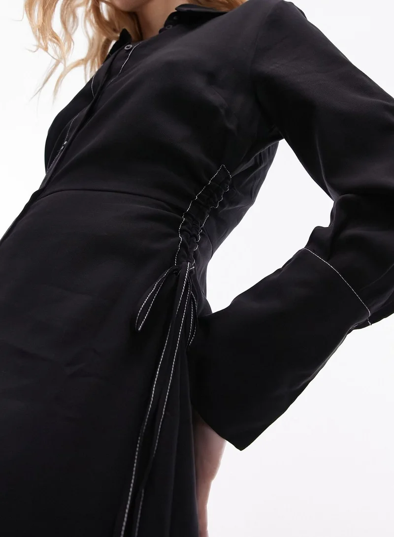 TOPSHOP Contrast Stitch Dress