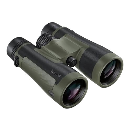 Bushnell R5 12x50 Binoculars Waterproof Dielectric MultiCoated Optics with EXO Barrier Lens Protection for Long Range Viewing and Hunting Includes Vault Lite Bino Chest Harness Neck Strap - Image 1