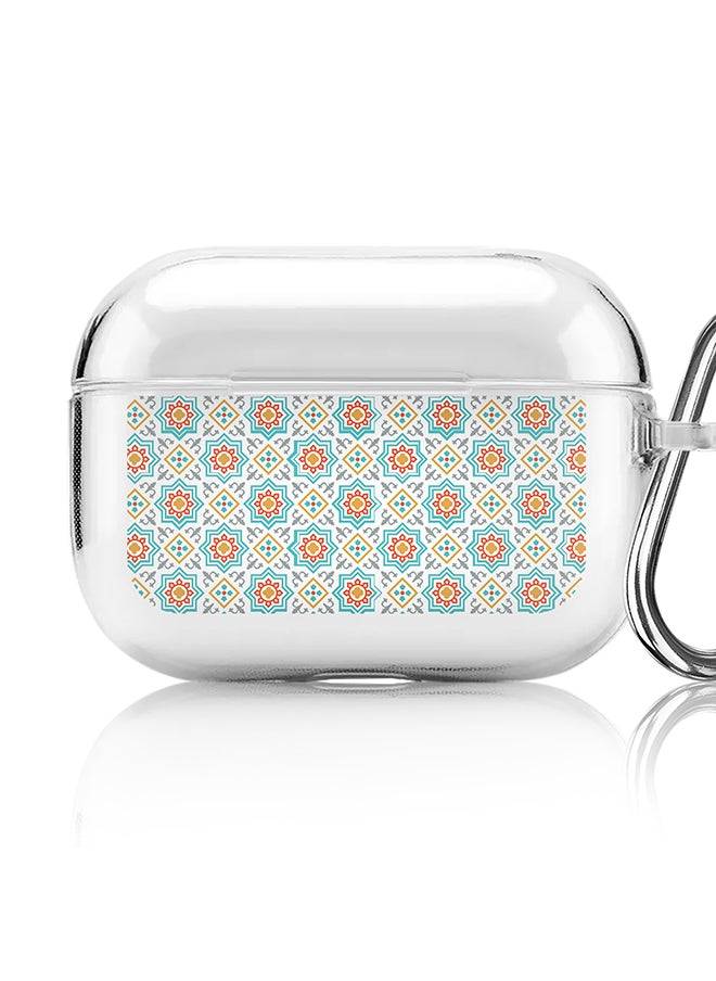 Stylizedd - Classic Clear printed Case for Apple AirPods Pro 2nd Generation Thin Transparent Cover [Designed for Apple AirPods Pro 2nd Generation] - Moroccan Mosaic - Image 1