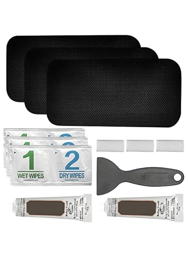 Trampoline Repair Kit - Trampoline Patch Repair Kit, Repair Trampoline Mat Tear Or, Complete Set Including Patches, Glue, Gloves, Scraper, Dry Wet Wipes, Trampoline Accessories - Image 5